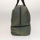 PRADA Sports Boston Bag Nylon Gray Silver Auth bs27925-4