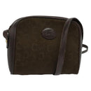 CELINE C Sulky Shoulder Bag Canvas Brown Gold Auth bs27936-1