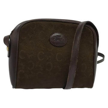 CELINE C Sulky Shoulder Bag Canvas Brown Gold Auth bs27936