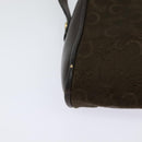 CELINE C Sulky Shoulder Bag Canvas Brown Gold Auth bs27936-9