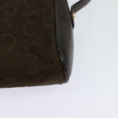 CELINE C Sulky Shoulder Bag Canvas Brown Gold Auth bs27936-16