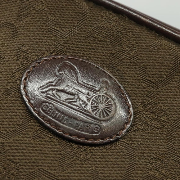 CELINE C Sulky Shoulder Bag Canvas Brown Gold Auth bs27936