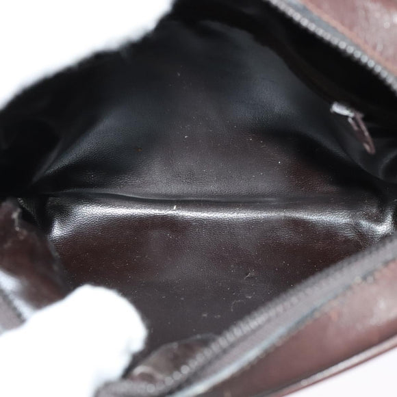 CELINE C Sulky Shoulder Bag Canvas Brown Gold Auth bs27936