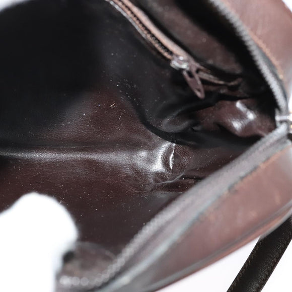 CELINE C Sulky Shoulder Bag Canvas Brown Gold Auth bs27936