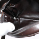 CELINE C Sulky Shoulder Bag Canvas Brown Gold Auth bs27936-19