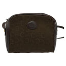 CELINE C Sulky Shoulder Bag Canvas Brown Gold Auth bs27936-13