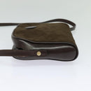 CELINE C Sulky Shoulder Bag Canvas Brown Gold Auth bs27936-3