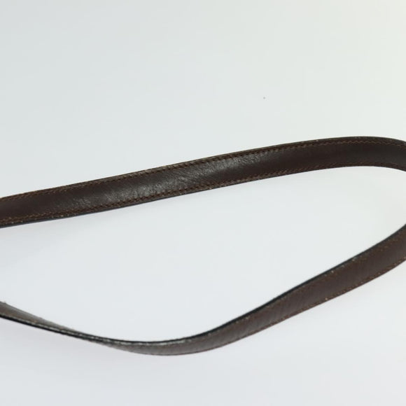 CELINE C Sulky Shoulder Bag Canvas Brown Gold Auth bs27936