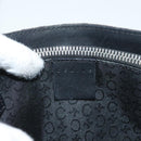 CELINE C Macadam Canvas Hand Bag Black Silver Auth bs27937-10