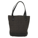 CELINE C Macadam Canvas Hand Bag Black Silver Auth bs27937-2