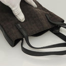 CELINE C Macadam Canvas Hand Bag Black Silver Auth bs27937-6