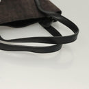 CELINE C Macadam Canvas Hand Bag Black Silver Auth bs27937-7