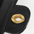 CHANEL Matelasse 30 Chain Shoulder Bag Enamel Black Gold CC Auth bs27942-22