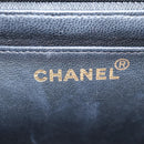 CHANEL Matelasse 30 Chain Shoulder Bag Enamel Black Gold CC Auth bs27942-24