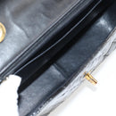 CHANEL Matelasse 30 Chain Shoulder Bag Enamel Black Gold CC Auth bs27942-11