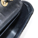 CHANEL Matelasse 30 Chain Shoulder Bag Enamel Black Gold CC Auth bs27942-25