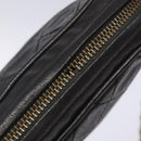 CHANEL Matelasse Chain Shoulder Bag Lamb Skin Black Gold CC Auth bs27944-10