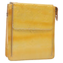 LOUIS VUITTON Monogram Vernis Motto Accessory Pouch Gris M91030 LV Auth bs27961-1