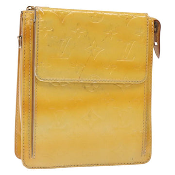 LOUIS VUITTON Monogram Vernis Motto Accessory Pouch Gris M91030 LV Auth bs27961