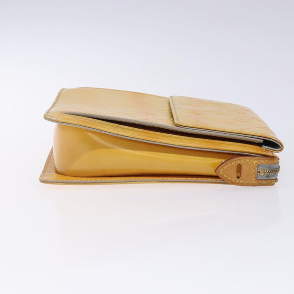 LOUIS VUITTON Monogram Vernis Motto Accessory Pouch Gris M91030 LV Auth bs27961