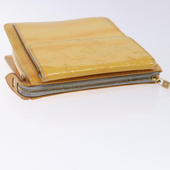 LOUIS VUITTON Monogram Vernis Motto Accessory Pouch Gris M91030 LV Auth bs27961