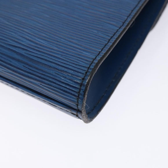 LOUIS VUITTON Epi Art Deco Clutch Bag Blue M52635 LV Auth bs27963