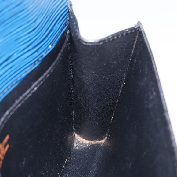 LOUIS VUITTON Epi Art Deco Clutch Bag Blue M52635 LV Auth bs27963