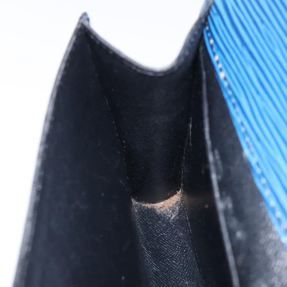 LOUIS VUITTON Epi Art Deco Clutch Bag Blue M52635 LV Auth bs27963