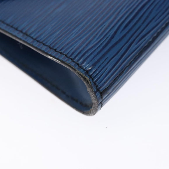 LOUIS VUITTON Epi Art Deco Clutch Bag Blue M52635 LV Auth bs27963