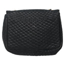 BALLY Chain Shoulder Bag Leather Black Gold Auth bs27966-2