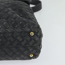 BALLY Hand Bag Leather 2way Gray Gold Auth bs27967-17