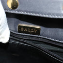 BALLY Hand Bag Leather 2way Gray Gold Auth bs27967-19