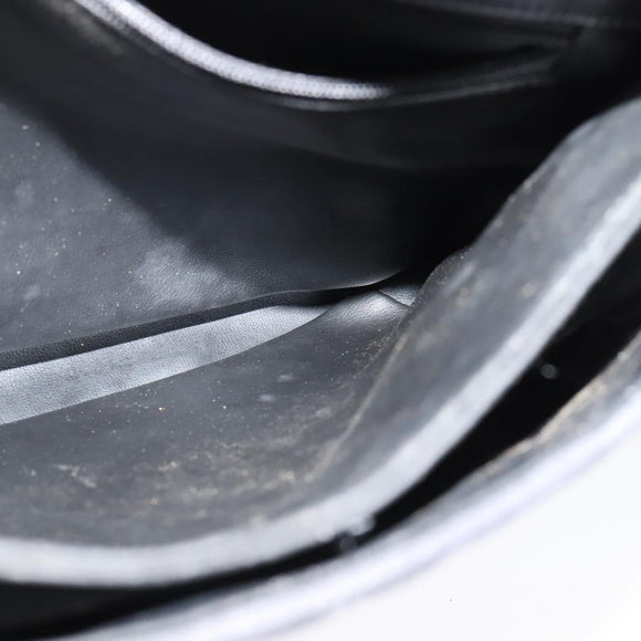 BALLY Hand Bag Leather 2way Gray Gold Auth bs27967