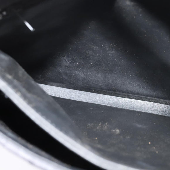 BALLY Hand Bag Leather 2way Gray Gold Auth bs27967