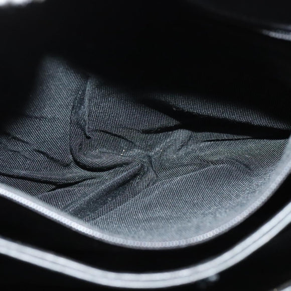 BALLY Hand Bag Leather 2way Gray Gold Auth bs27967