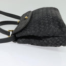 BALLY Hand Bag Leather 2way Gray Gold Auth bs27967-3