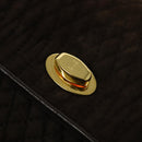 BALLY Hand Bag Suede 2way Brown Gold Auth bs27968-17