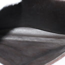 BALLY Hand Bag Suede 2way Brown Gold Auth bs27968-11