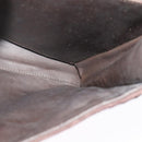 BALLY Hand Bag Suede 2way Brown Gold Auth bs27968-19