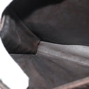 BALLY Hand Bag Suede 2way Brown Gold Auth bs27968-20