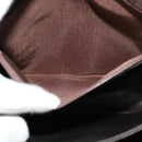 BALLY Hand Bag Suede 2way Brown Gold Auth bs27968-21