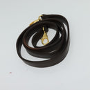 BALLY Hand Bag Suede 2way Brown Gold Auth bs27968-22