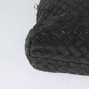 BALLY Hand Bag Leather 2way Gray Gold Auth bs27969-15