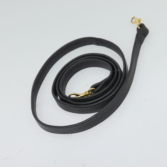 BALLY Hand Bag Leather 2way Gray Gold Auth bs27969