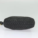 BALLY Hand Bag Leather 2way Gray Gold Auth bs27969-5