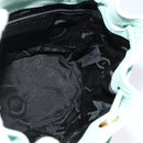 Salvatore Ferragamo Backpack Leather Turquoise Blue Gold Auth bs27971-18