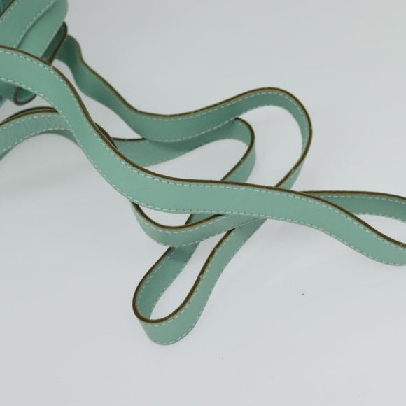 Salvatore Ferragamo Backpack Leather Turquoise Blue Gold Auth bs27971