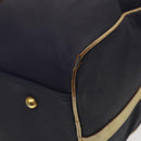 Christian Dior Sports Boston Bag Leather PVC 2way Navy Gold Auth bs27974-15