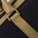 Christian Dior Sports Boston Bag Leather PVC 2way Navy Gold Auth bs27974-17