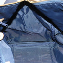 Christian Dior Sports Boston Bag Leather PVC 2way Navy Gold Auth bs27974-20